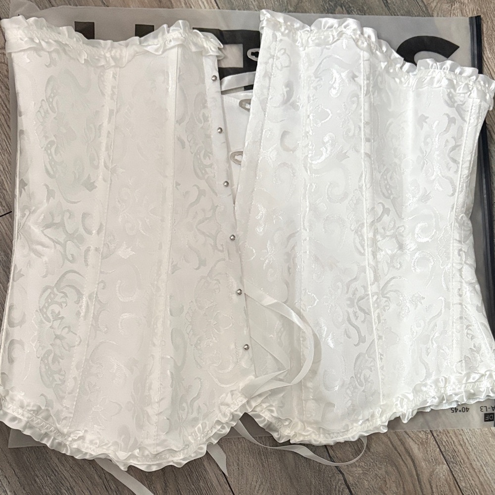 Elegant White Corset Top